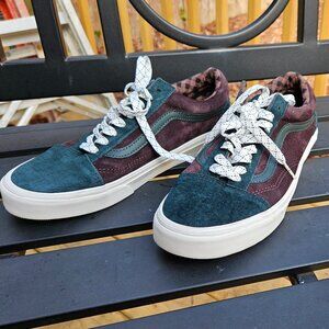 Vans Authentic Green Brown Suede Heiq Water Repellent Men's Size 9.5 Wms 11